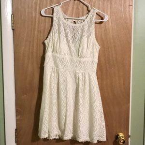 White eyelet dress